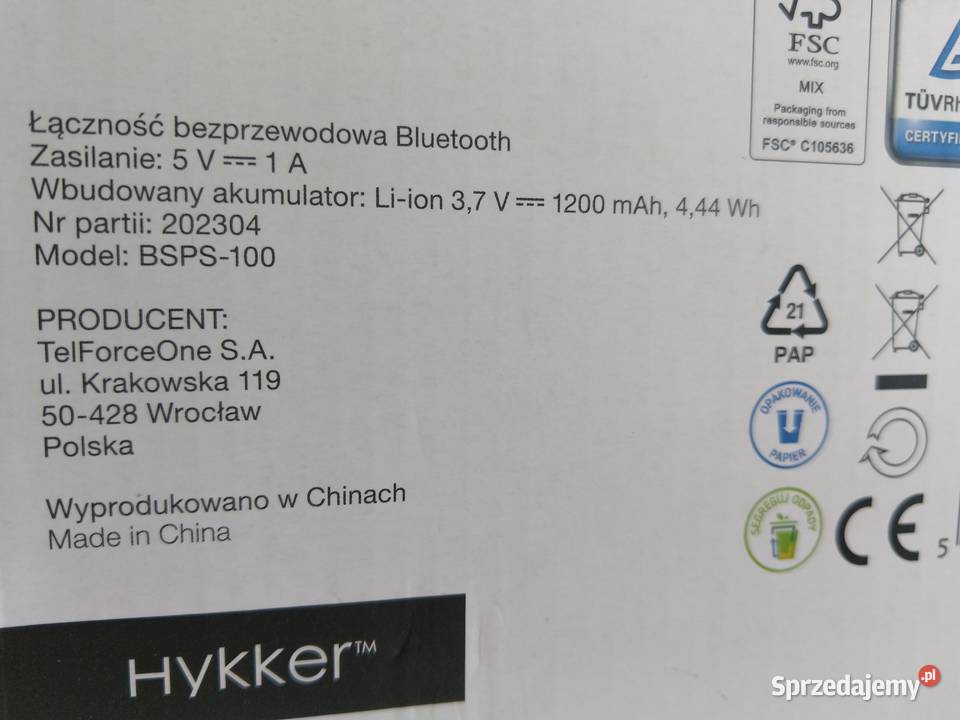 NAJTANIEJ Głośnik Bezprzewodowy PARTY Radio USB śląskie Zabrze