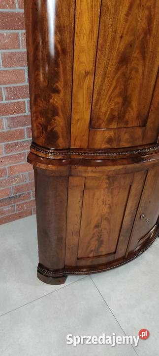 Piękny kątnik biedermeier antyk Łagów