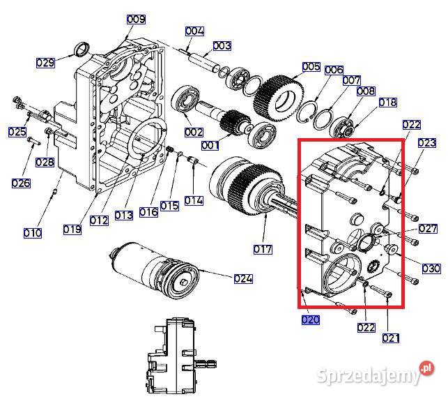 Pokrywa przystawki pto l5040 Kobylnica