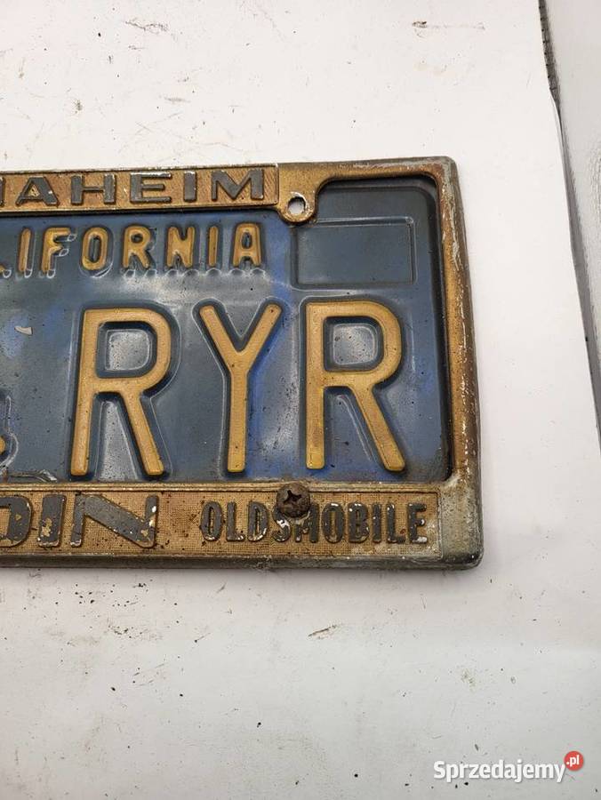 TABLICA REJESTRACYJNA AMERYKAŃSKA CALIFORNIA