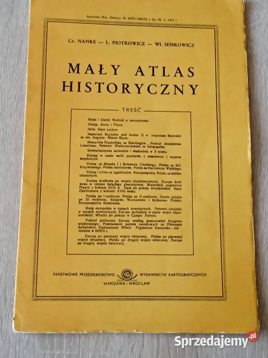 Mały atlas historyczny Nanke Piotrowicz Mapy i przewodniki zachodniopomorskie Szczecin