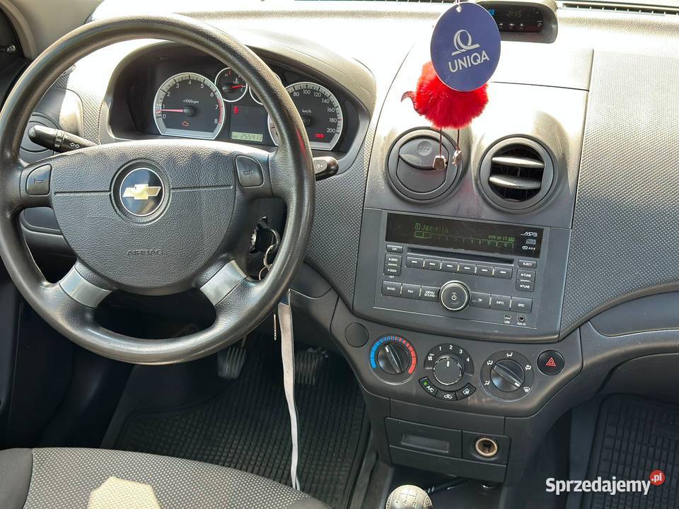 Chevrolet Aveo 12 LPG biały ładny Oszczędny Wieluń
