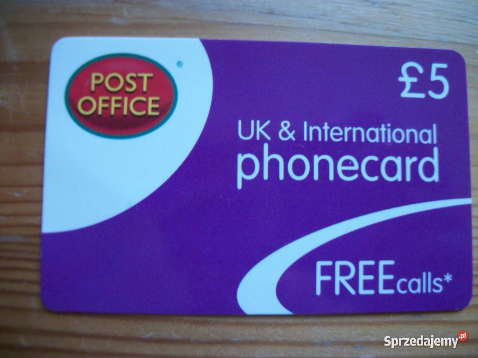 KARTA TELEFONICZNA ANGIELSKA Przemyśl sprzedam