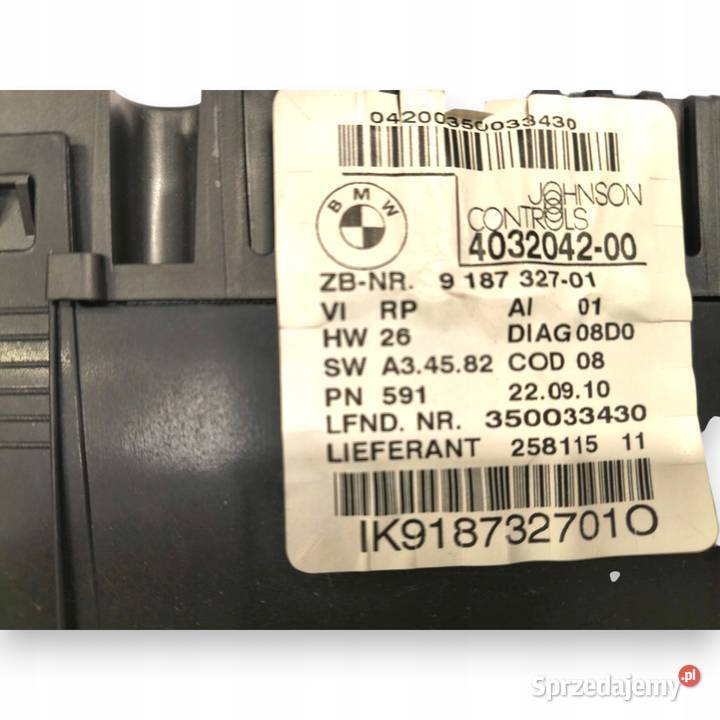LICZNIK ZEGARY 918732701 BMW E82 E88 135 30 i Chełm