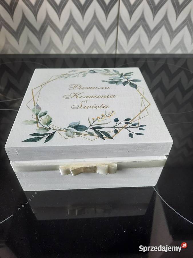 Pudełko komunijne z życzeniami handmade Kędzierzyn-Koźle