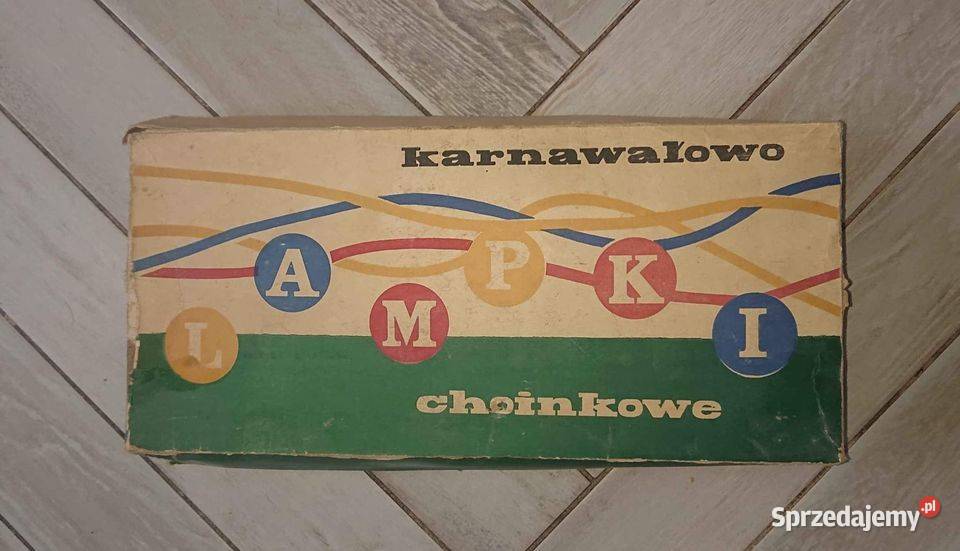 Lampki Choinkowe Vintage z lat PRLu Unikat Pozostałe Łódź