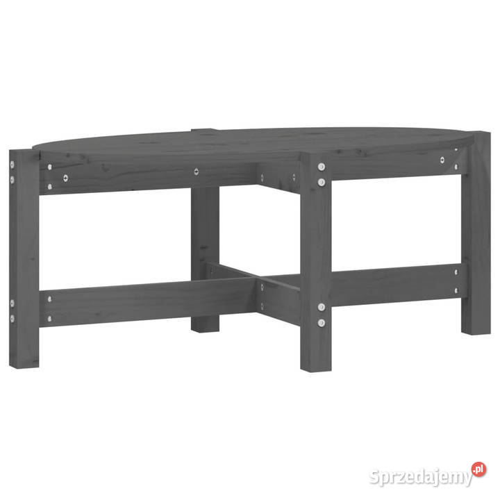 Stolik kawowy szary 87x48x35 lite drewno sosnowe Warszawa