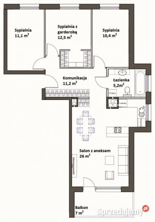 OKAZJA 4 pokoje 764 m parking w bez prowizji Olsztyn