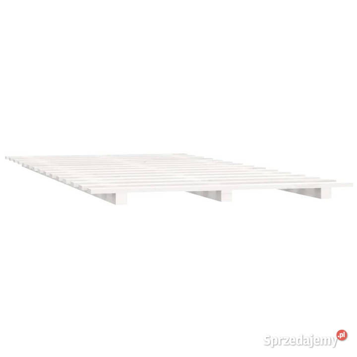 Rama łóżka biała lite drewno sosnowe 135x190 5cm mazowieckie