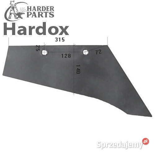Lemiesz 300hektarów HARDOX N258P części do pługa