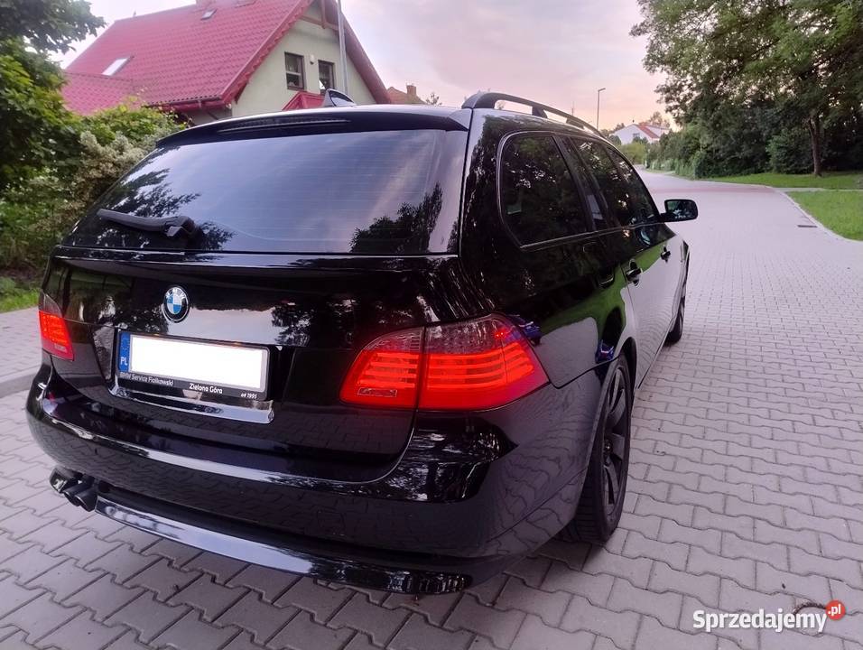 BMW 525d E61 LCi 2007r Touring Schwarz 2 30d tempomat Pyrzyce