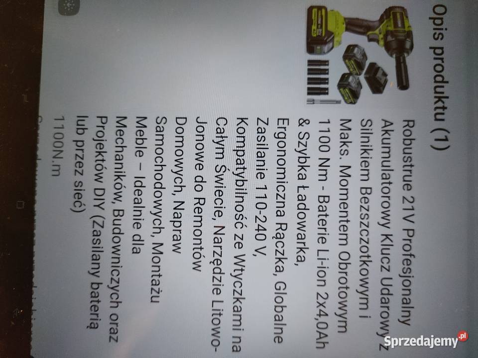 Klucz udarowy Robustrue Olkusz sprzedam