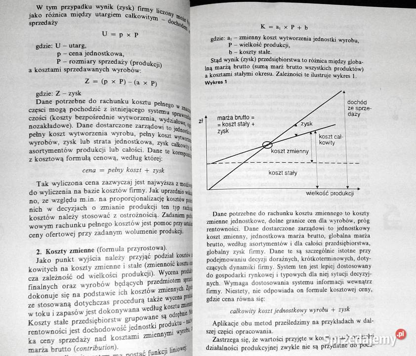 Rachunkowość zarządcza Andrzej Kowalak Chełm