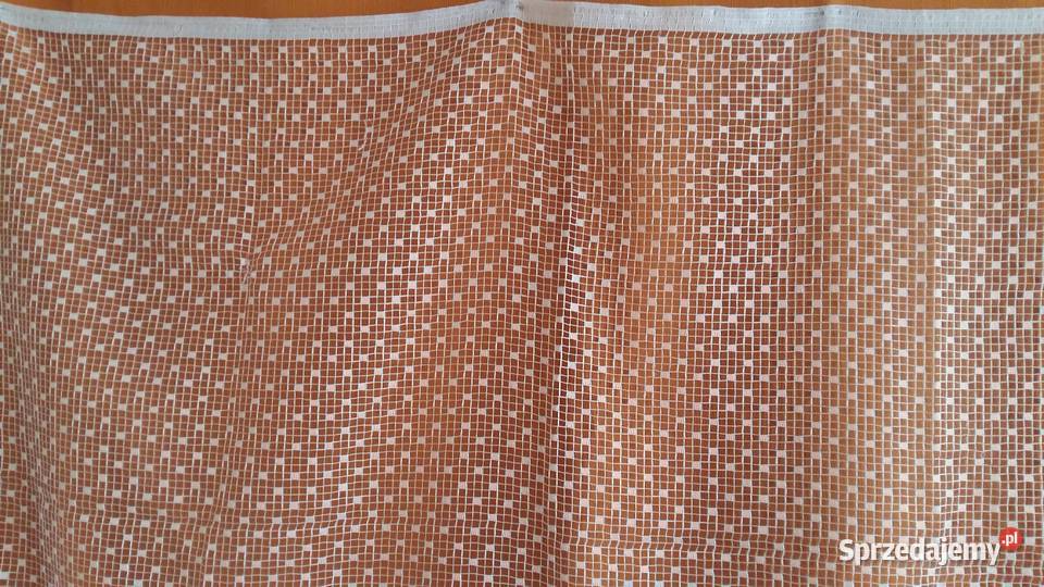 Firanka biała w kostkę pełną i otwartą wymiary Łódź