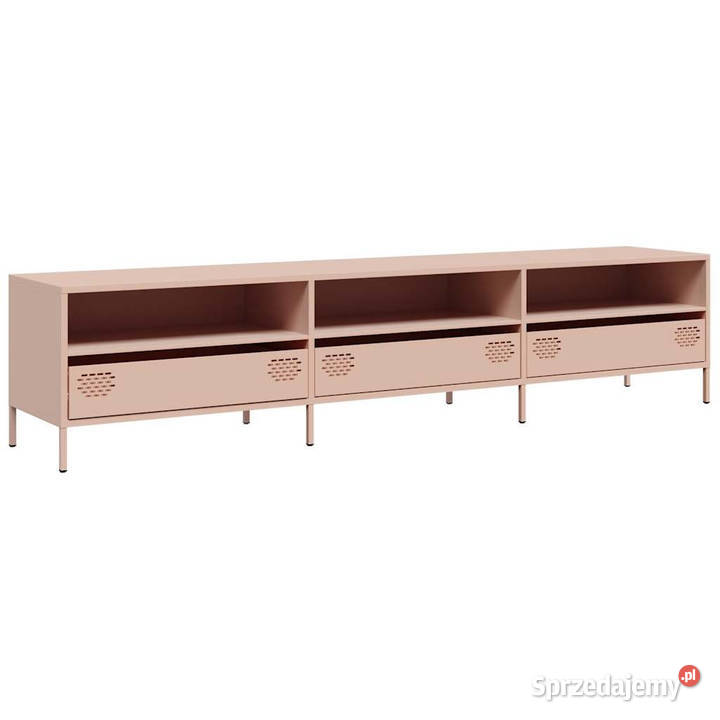 Szafka RTV różowa 202x39x435 stal walcowana na Warszawa