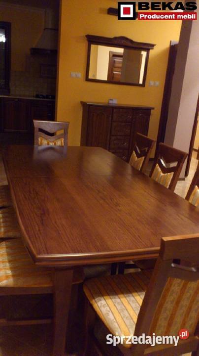 Stylowa Komoda 120 Wysoka 2D4S Lustro Bekas Dąb Ciechanów