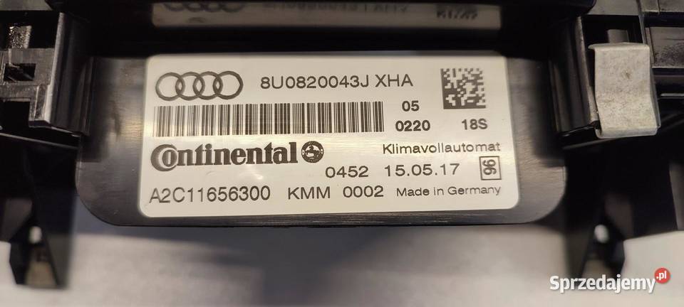 AUDI Q3 8U PANEL KLIMATYZACJI 8U0820043J sprzedam