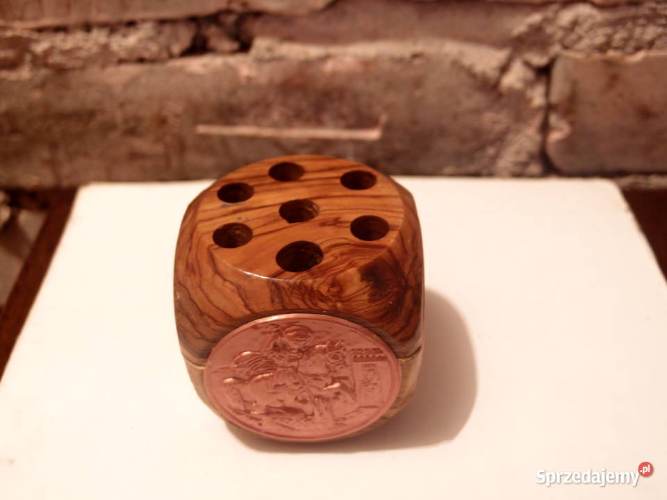 Pamiątka drewniana kostka Jarusalem Ziemia
