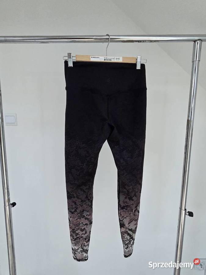 Legginsy zwierzęcy print czarno brązowe Liszki