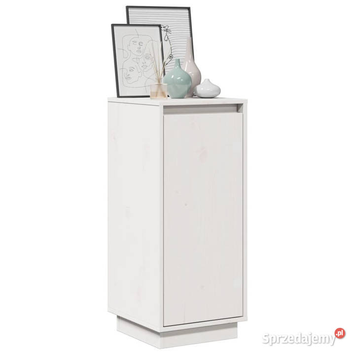 Szafki boczne 2 białe 315x34x75 drewno sosnowe mazowieckie