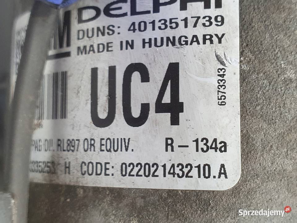 SPRĘŻARKA KLIMATYZACJI Opel Meriva B 14 T Turbo Rudka