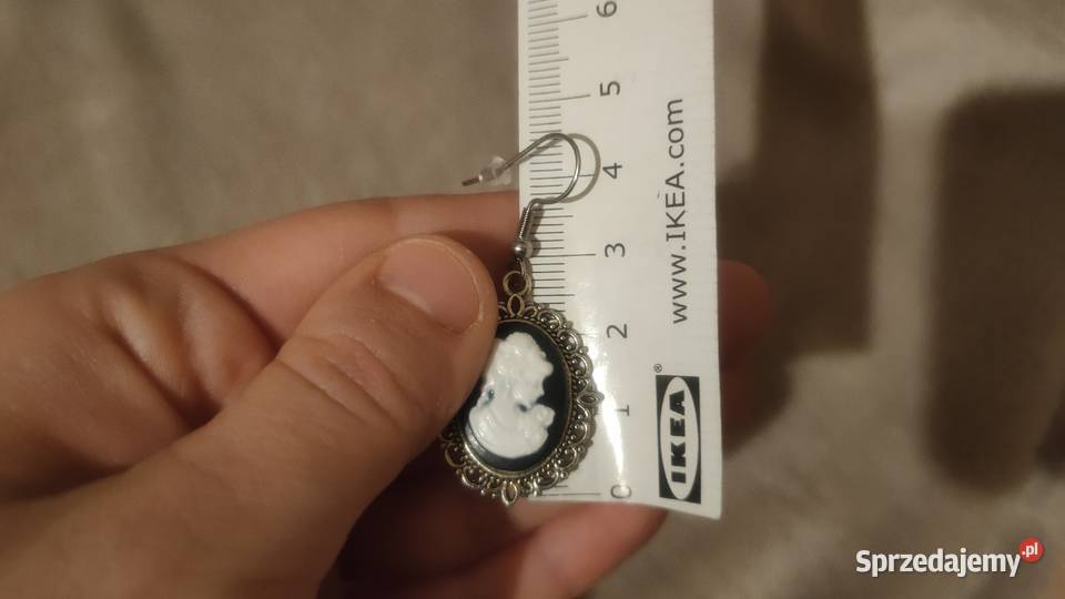 Kolczyki kamea kamee z kameami kobieta kobietami Biżuteria dla Pań Tarnowskie Góry