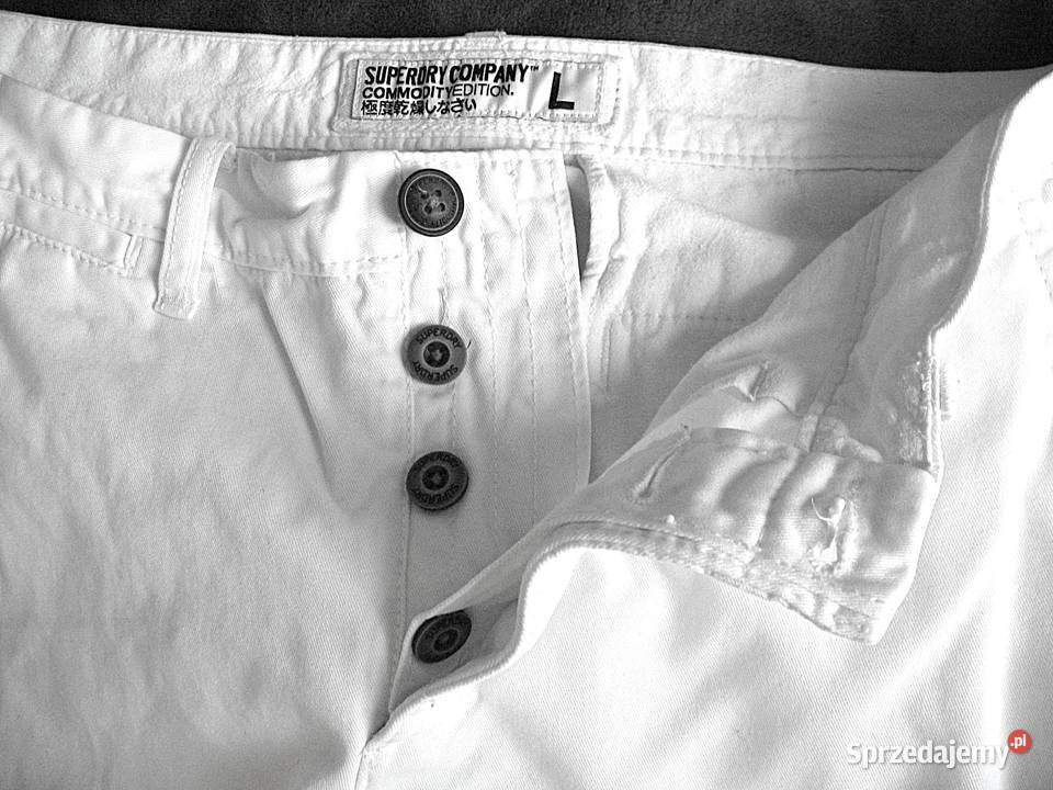 Spodnie kremowe męskie W 32 L 36 pas 86 Odzież codzienna Siedlce