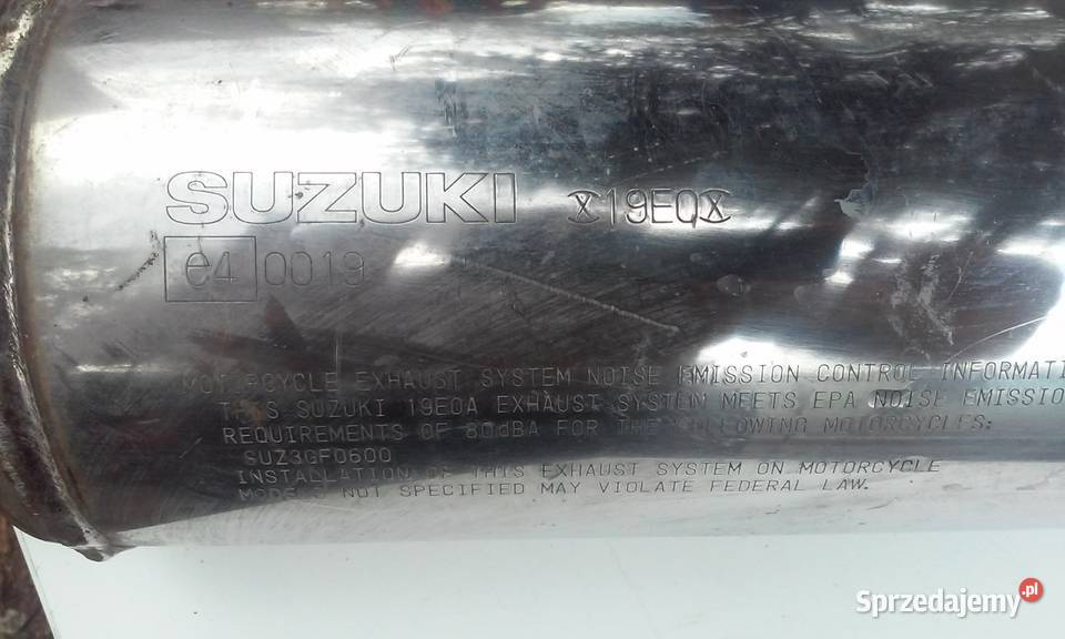 Tłumnik końcowy Suzuki GSXF 600 982003 Tur