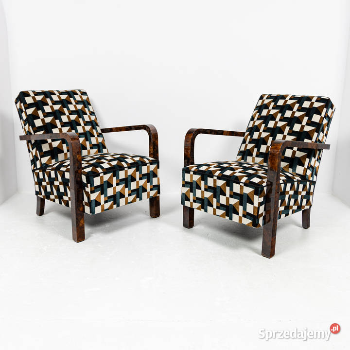 Para foteli Art Deco Modernizm Designe Polska Swarzędz