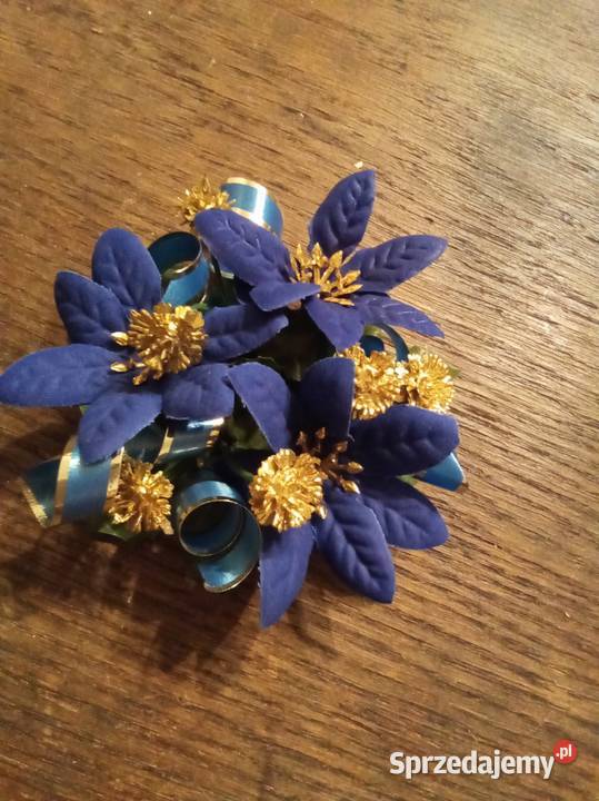 Zestaw 4 małych Bożonarodzeniowych stroików Boże Narodzenie Warszawa sprzedam