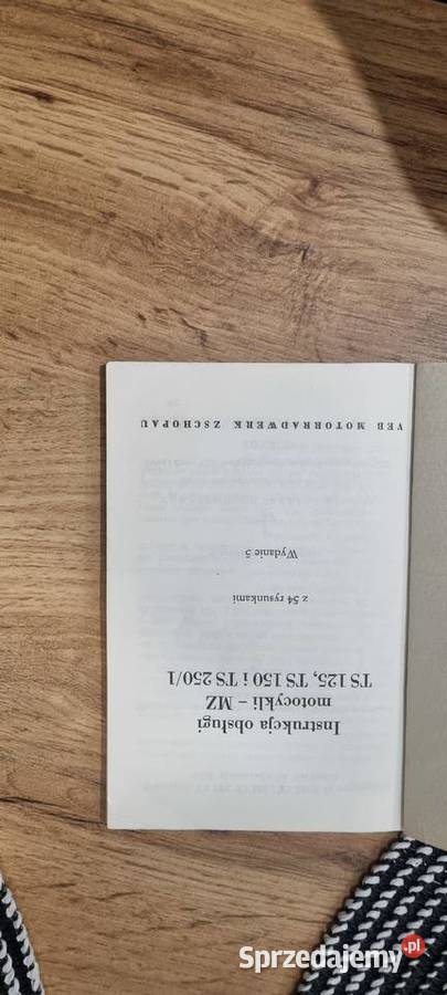 Instrukcja obslugi motocykla mz ts 125 ts 150 Antykwariat