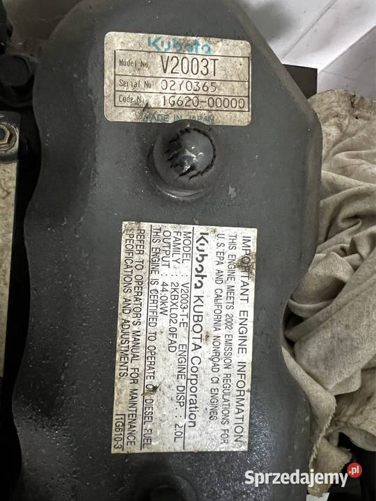 Silnik Kubota V2003T Bielsko-Biała