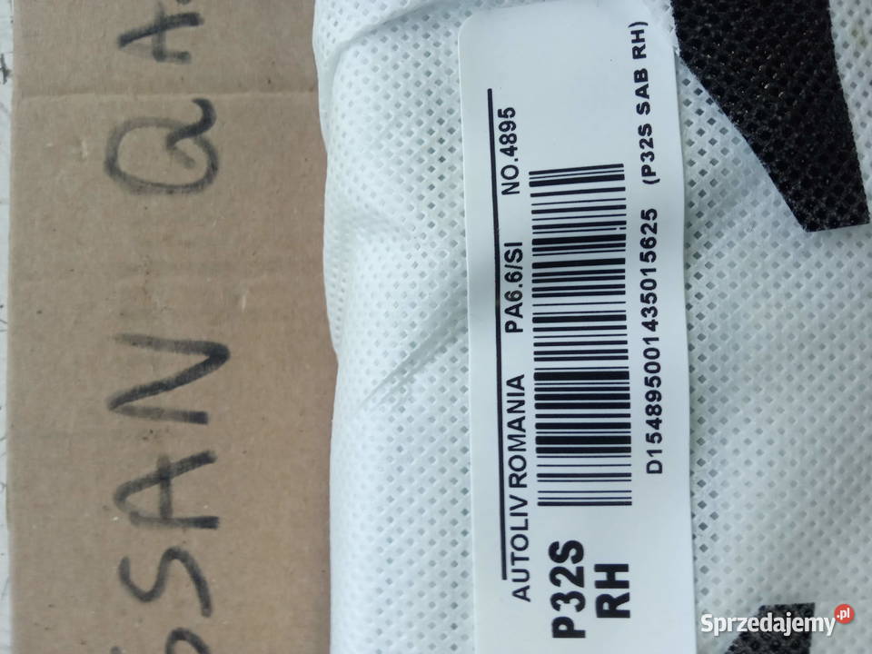 NISSAN QASHQAI PODUSZKI FOTELI Kobylnica sprzedam