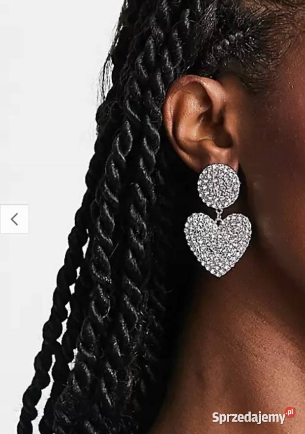 ASOS Bogato zdobione kolczyki z Londynu serca Kraków