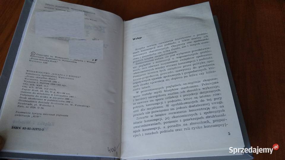 Konsumpcja i podział w socjalizmie Ryszard ISBN 8305117715