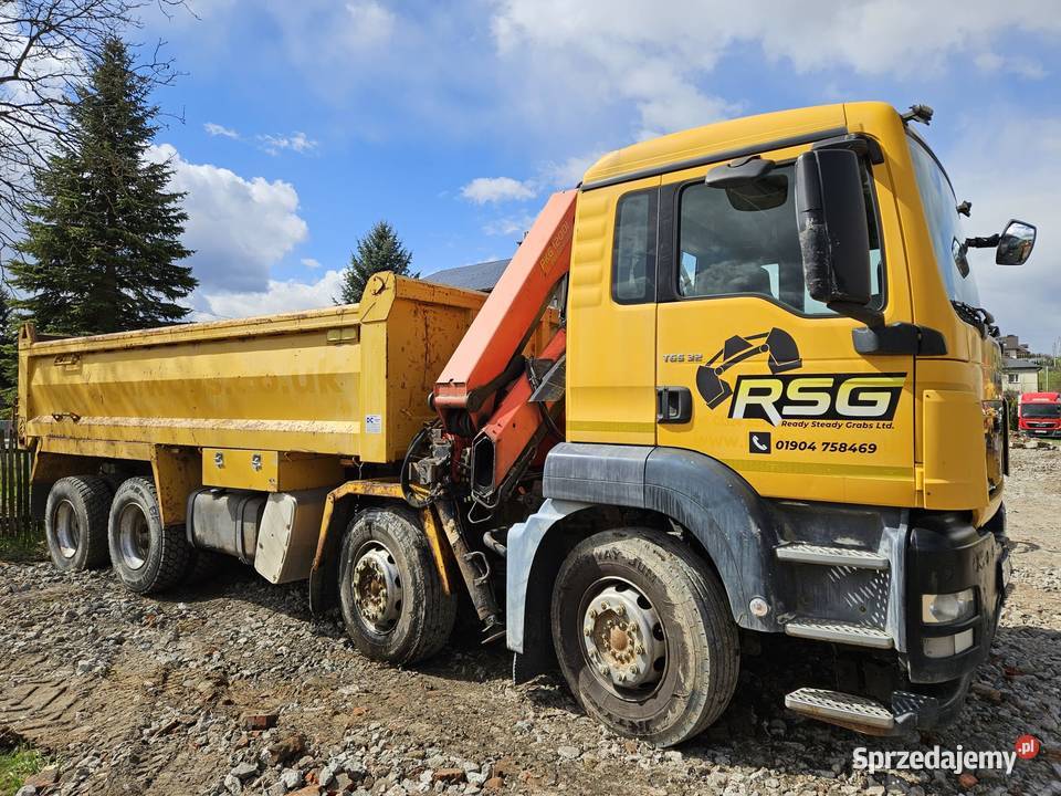 MAN TGS 32360 8X4 HDS PALFINGER 12001 Wywrotka Ropczyce