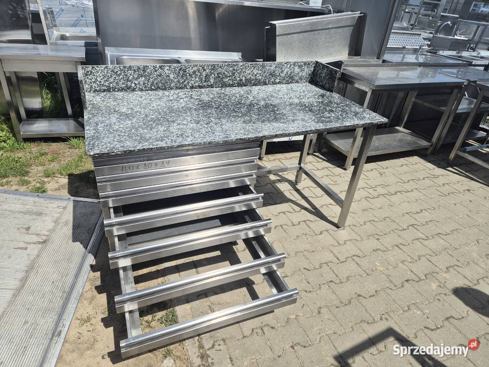 Stół Gastronomiczny z Szufladami Z Granitem Gastronomia Ostrów Wielkopolski sprzedam