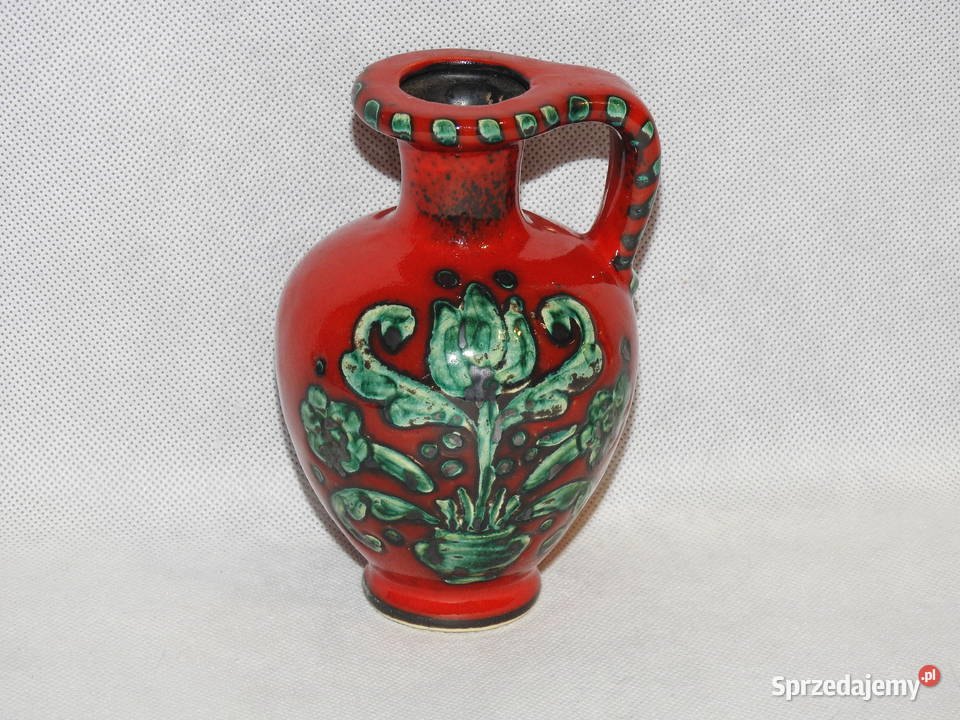 Śliczny stary ceramiczny wazonik niemiecki Inowrocław