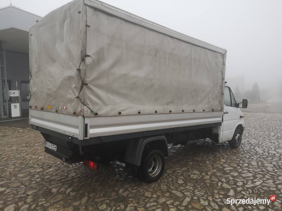 Mercedes sprinter 411 paka firanka 2 strony małopolskie Trzyciąż
