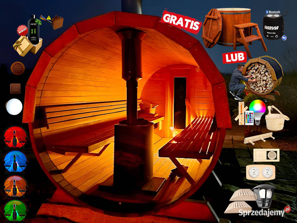 SAUNA Ogrodowa 300 OKNO 100 PRZEDSIONEK Beczka Sauny Nowy Targ