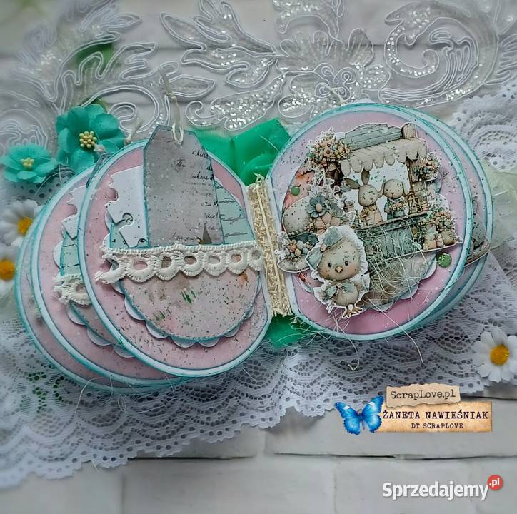 Mini albumik wielkanoc prezent zajączek Mszana Dolna