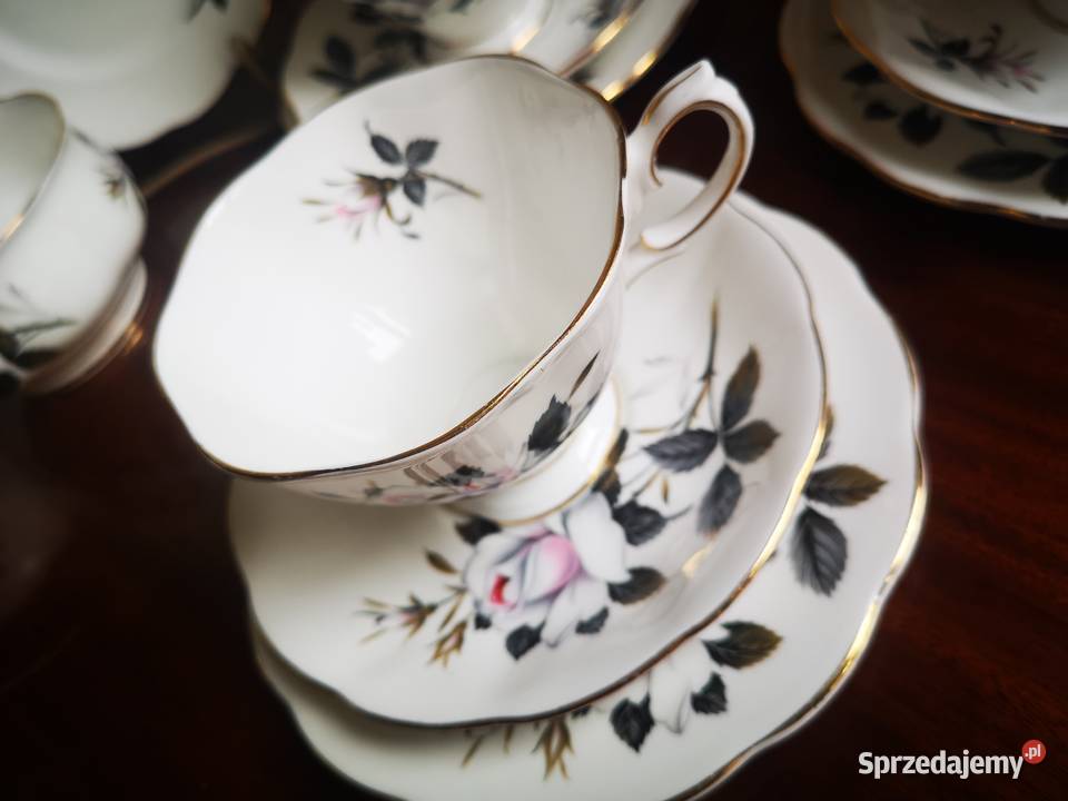 Filiżanka z talerzykiem deserowym Queens Gdańsk