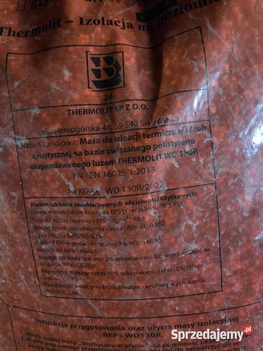 Styropian EPS100 w płynie producenta THERMOLIT