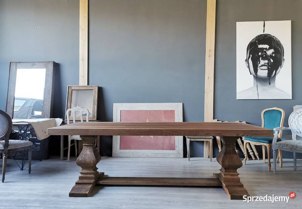 Stół dębowy szczotkowany rozkładany Łódź