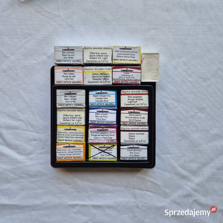 Karmański Akwarele 18 pełnych kostek NOWE Plus małopolskie Brzesko