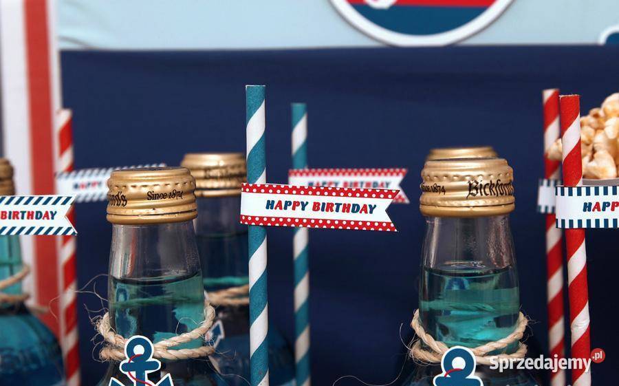 Marynarz granat szablony urodziny słodki stół Poznań