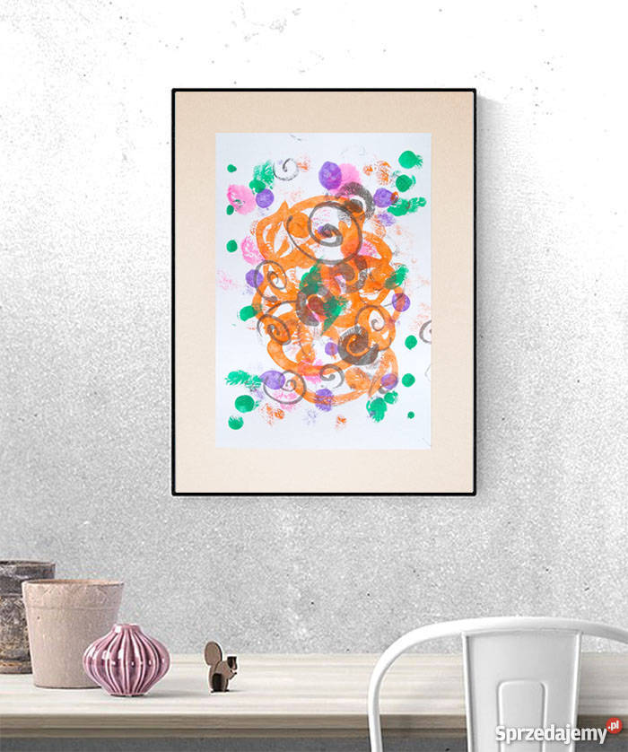 nwoczesny rysunek oryginalna grafika obraz do wielokolorowy mazowieckie Warszawa