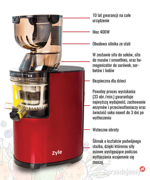 Wyciskarka Zyle Ronic soków Urządzenia Kępno sprzedam