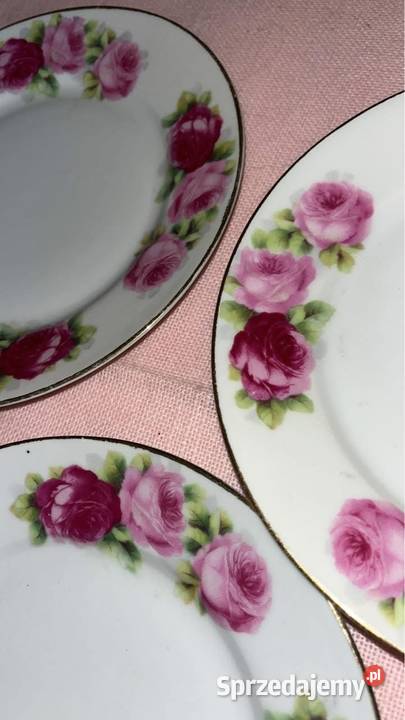 Talerzyk deserowy Róża Cecylie Bez sygnatury pomorskie Gdańsk sprzedam