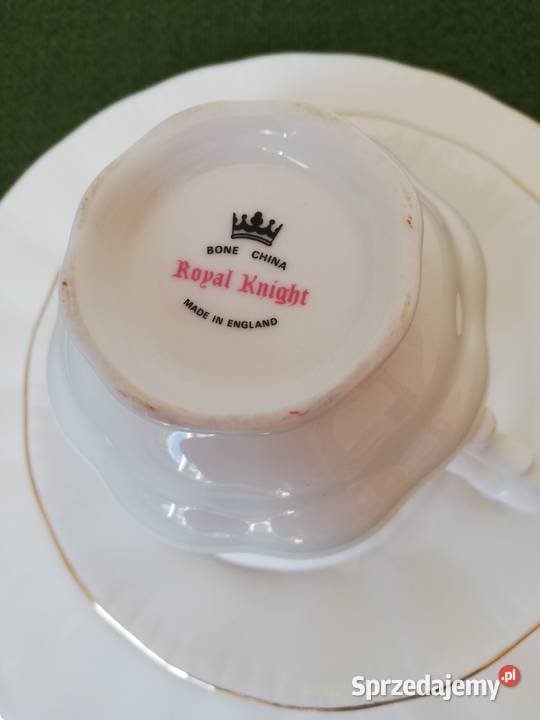 Złocony zestaw sniadaniowy Royal Knight Gorlice sprzedam